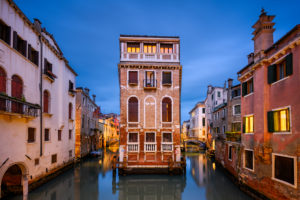 Canals of Venice, Italy at night Canals of Venice, Italy at night